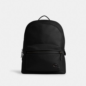 Men's COACH Charter Backpacks Black | 69058EALB
