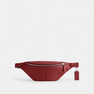 Men's COACH Charter Belt Bags Red | 56921YDPS