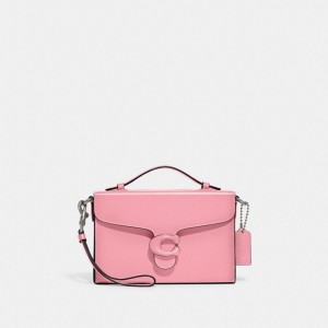 Women's COACH Tabby Crossbody Bags Silver / Flower Pink | 83541LJHA
